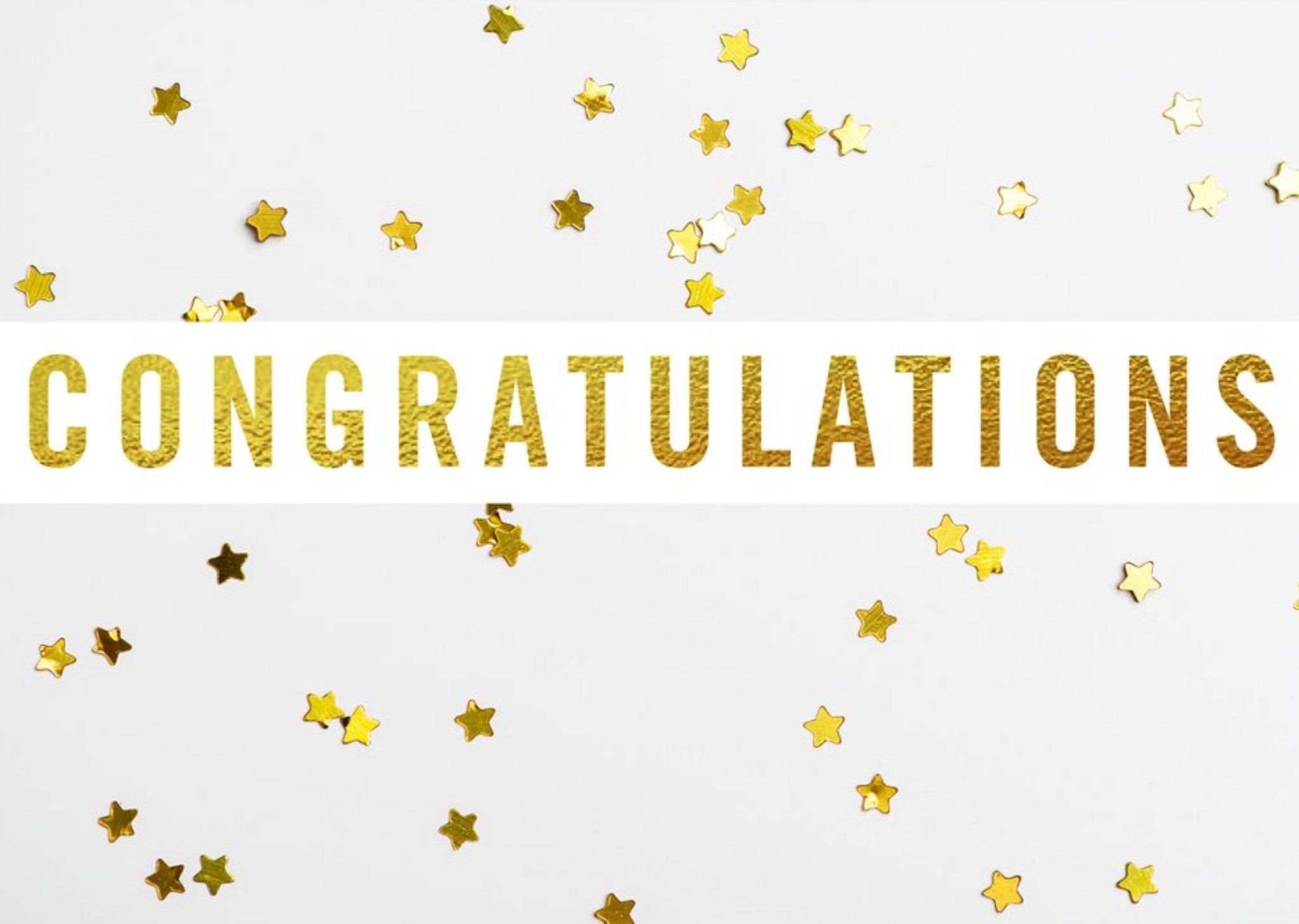 Congratulations Card - Stars