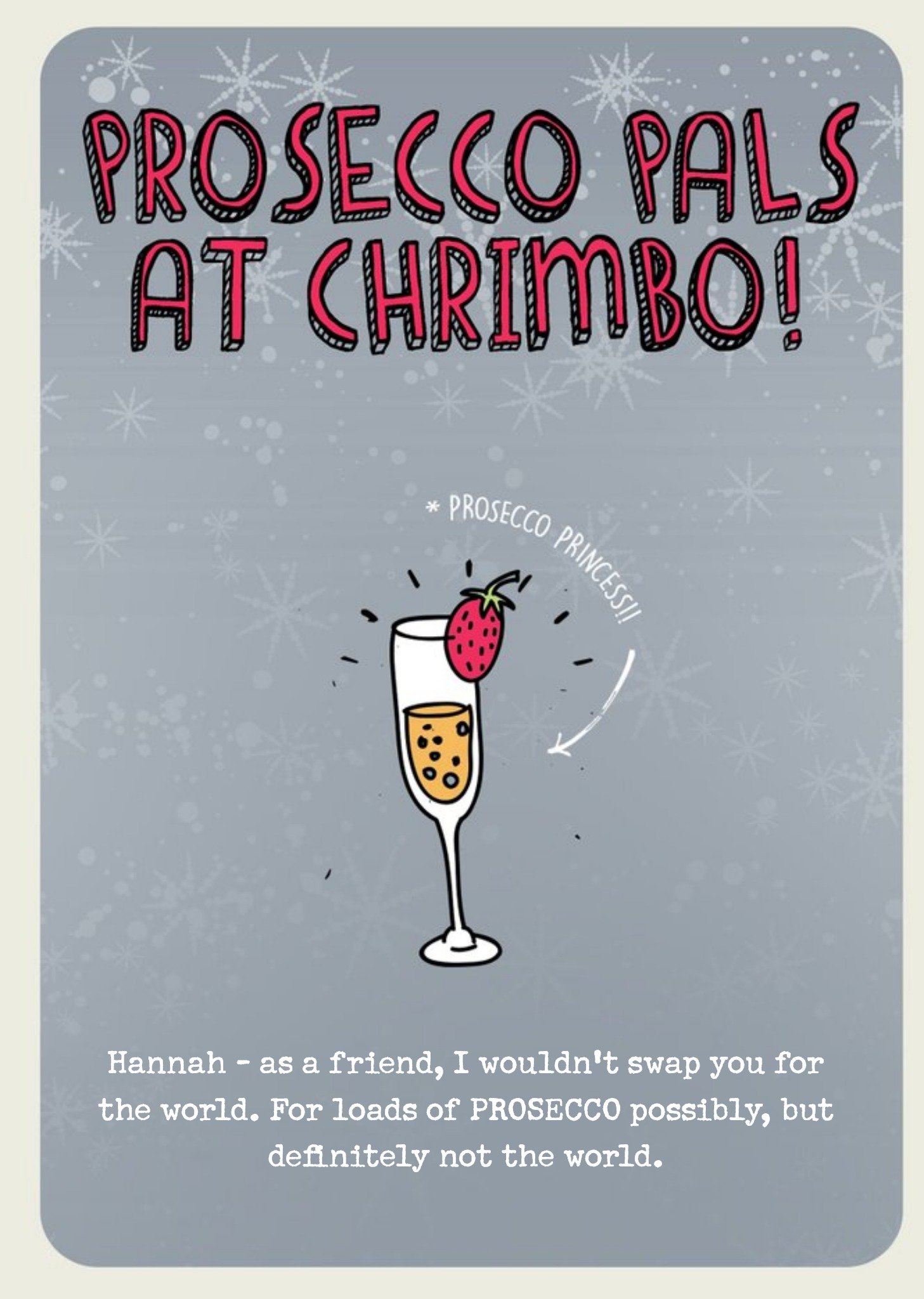 Prosecco Pals Christmas Card Ecard