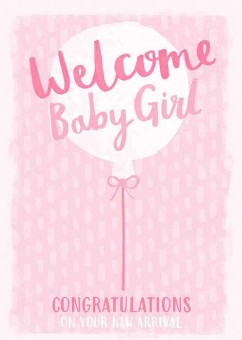 Welcome new baby girl Postcard