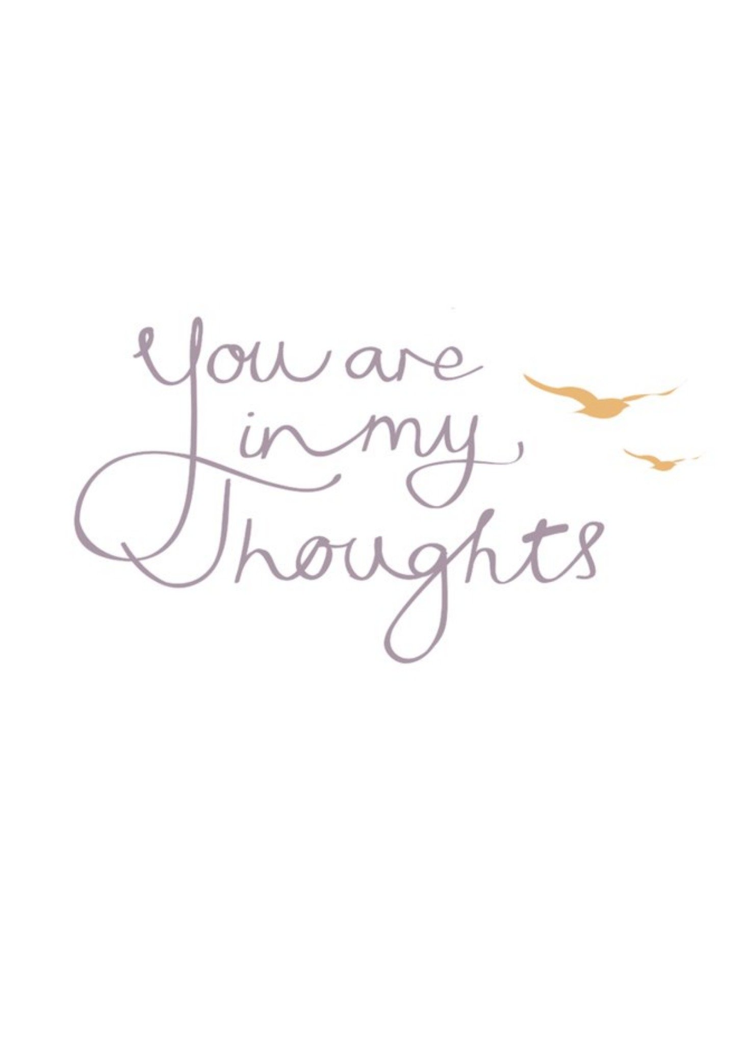 You're In My Thoughts Sympathy Card Ecard