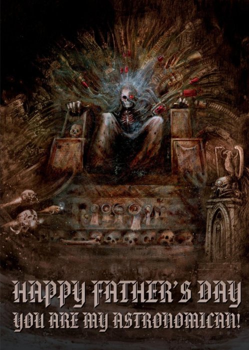 Warhammer Happy Fathers Day Card