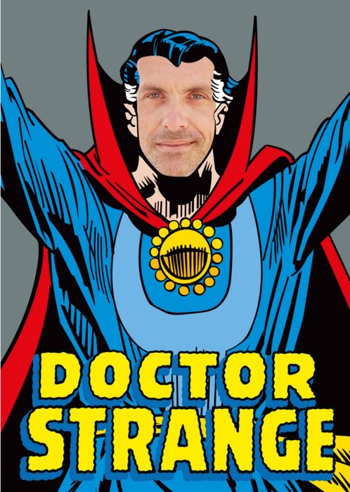 Marvel Doctor Strange Face Upload Card