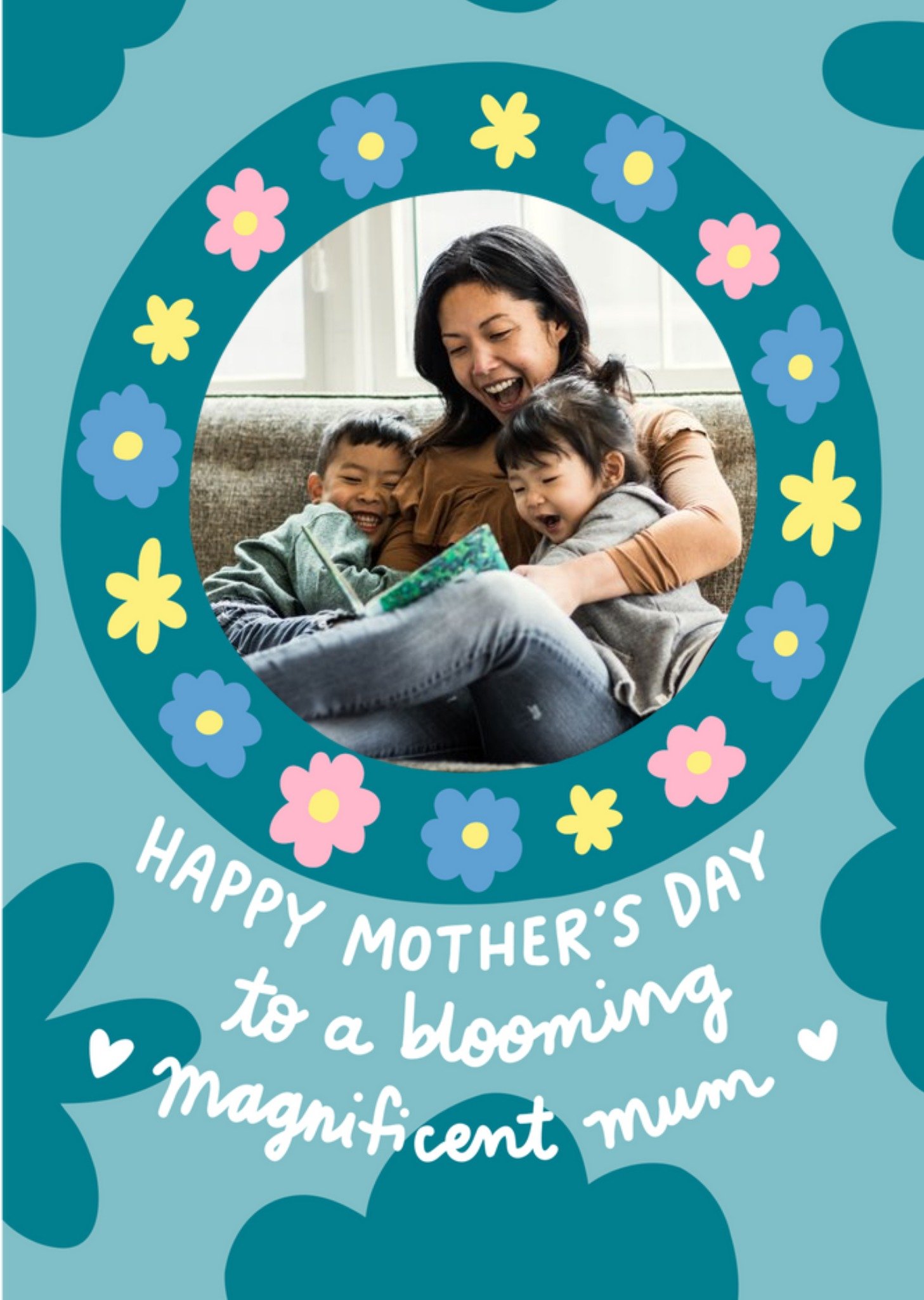 Angela Chick Blooming Magnificent Mum Mother's Day Photo Upload Card Ecard