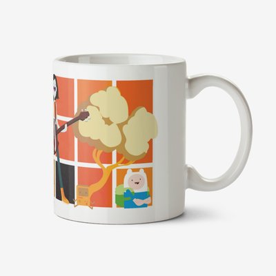 Adventure Time Square Pattern And Character Mug