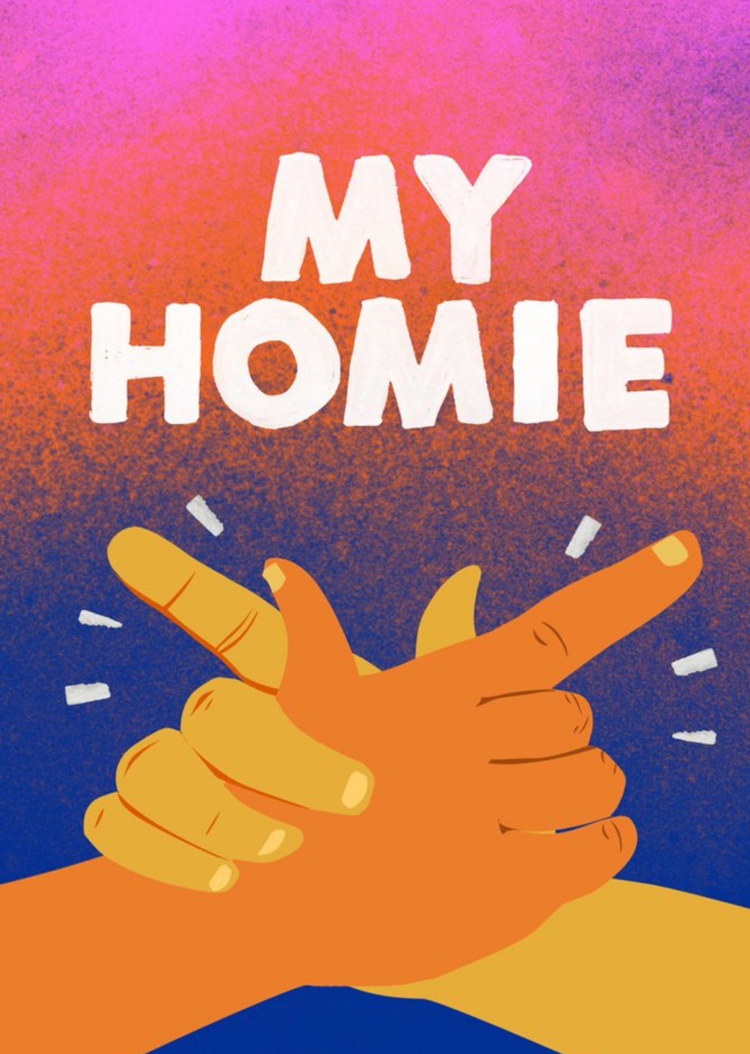 Jolly Awesome My Homie Handshake Birthday Card Ecard