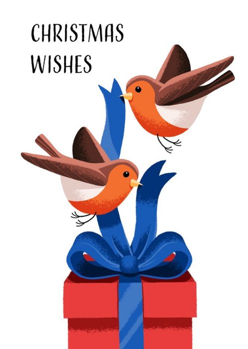 Folio Robin Christmas Wishes Card