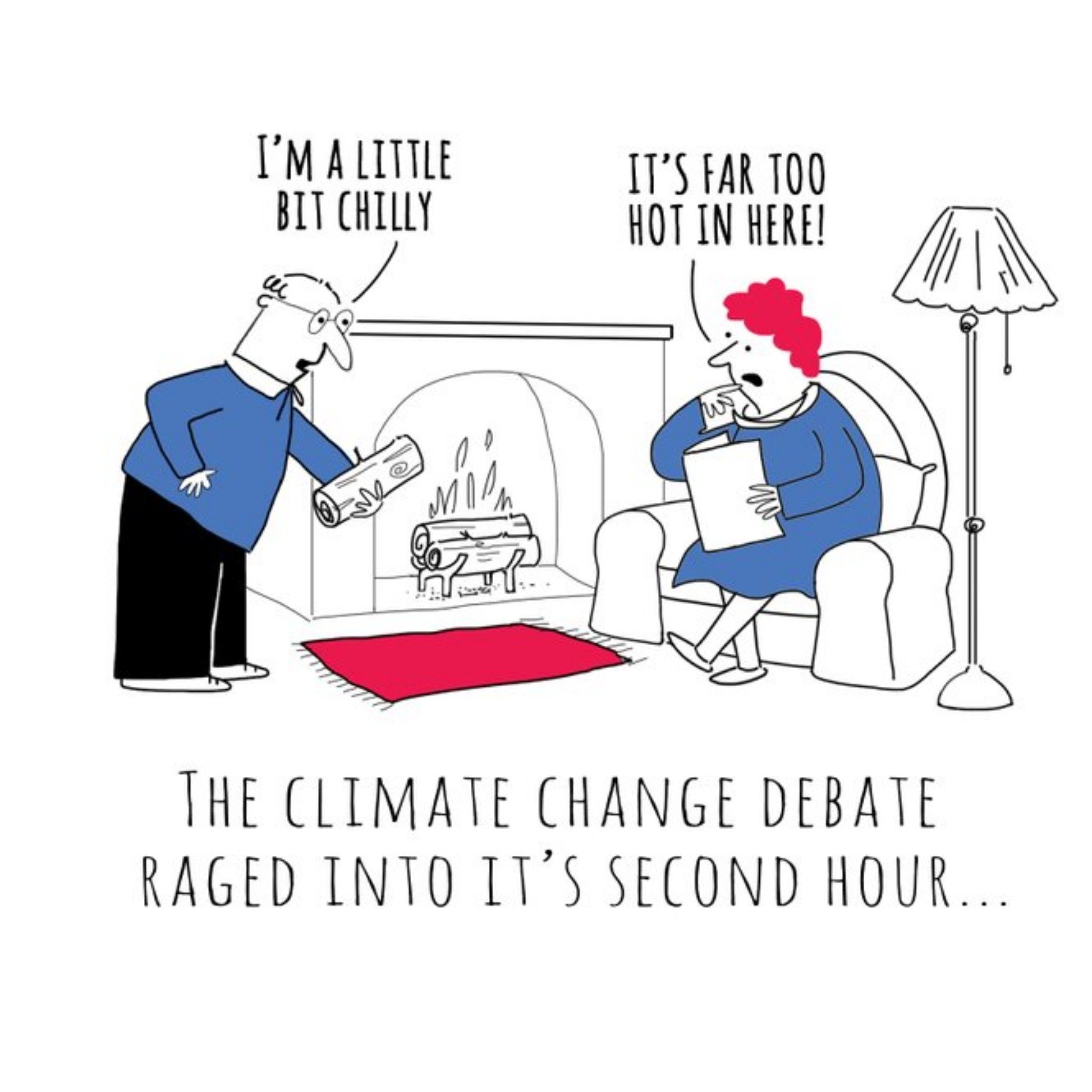 Moonpig The Climate Change Debate Raged Into Its Second Hour Card, Square