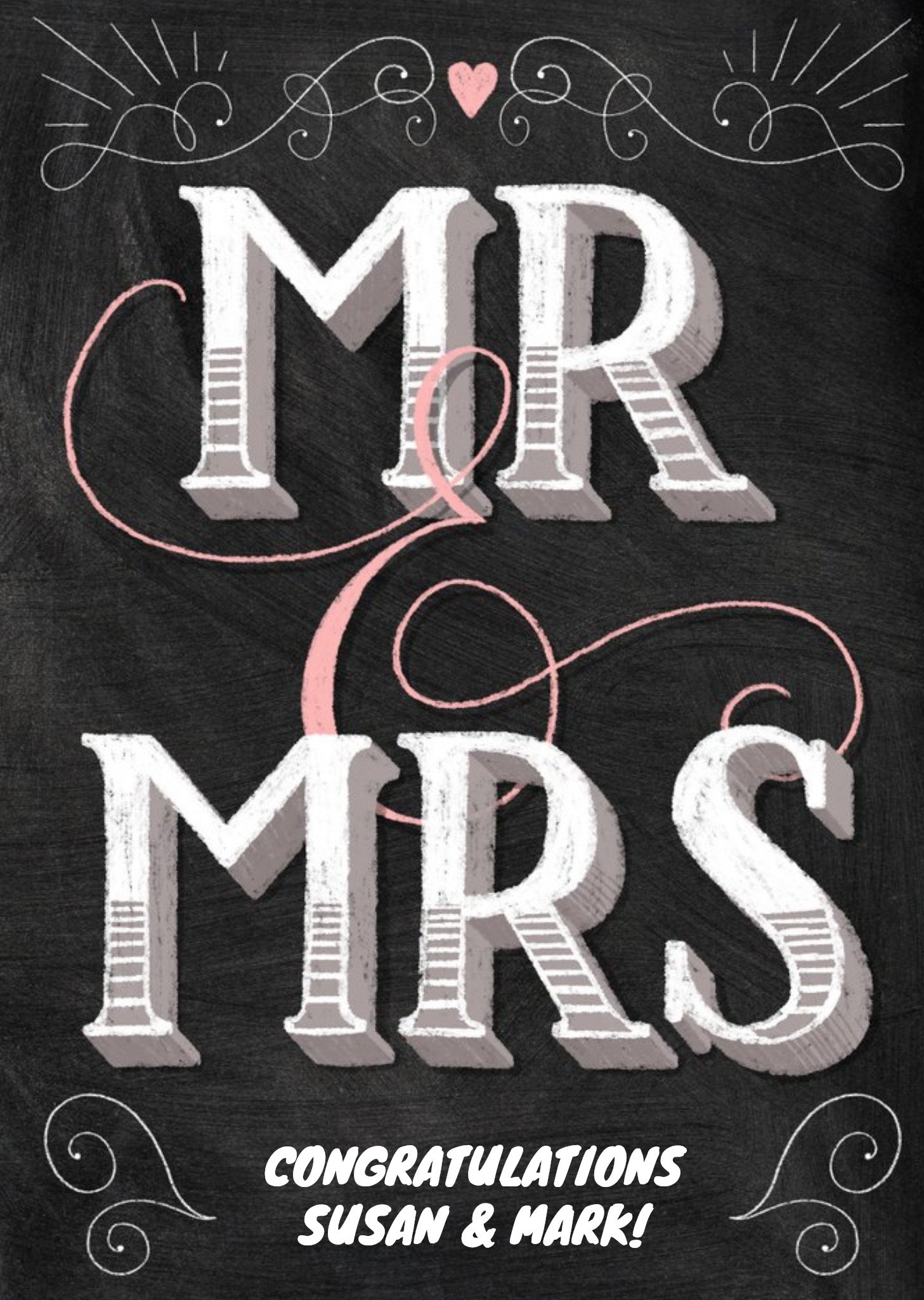 Congrats Mr. & Mrs. On Your Wedding Card Ecard