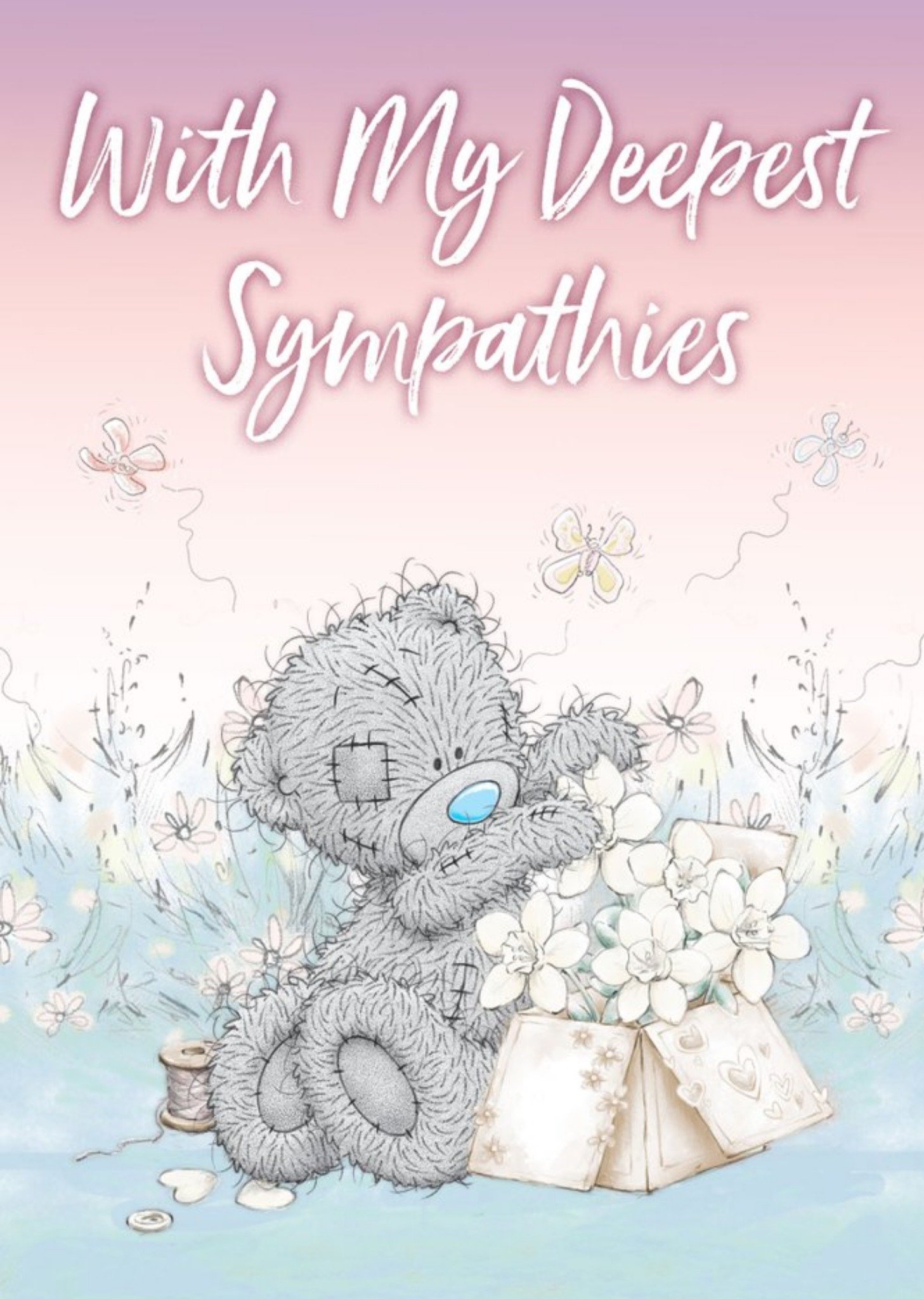 Me To You Tatty Teddy With My Deepest Sympathies Card Ecard