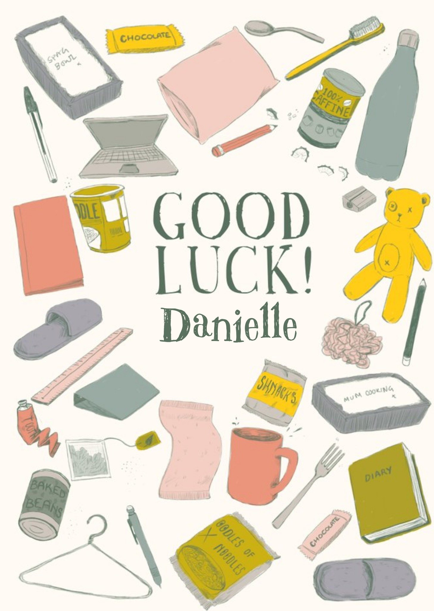 Good Luck Card - Good Luck At University - Uni - University Ecard