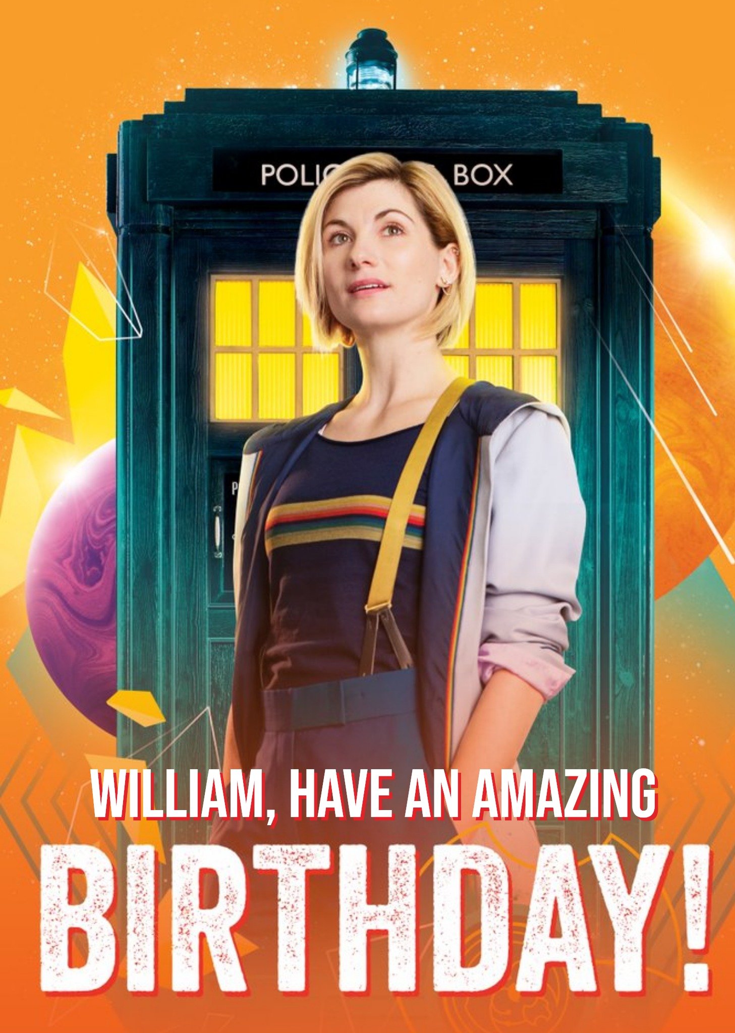 Doctor Who Have An Amazing Birthday, Large Card