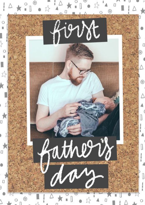 First Father's Day Personalised Photo Card