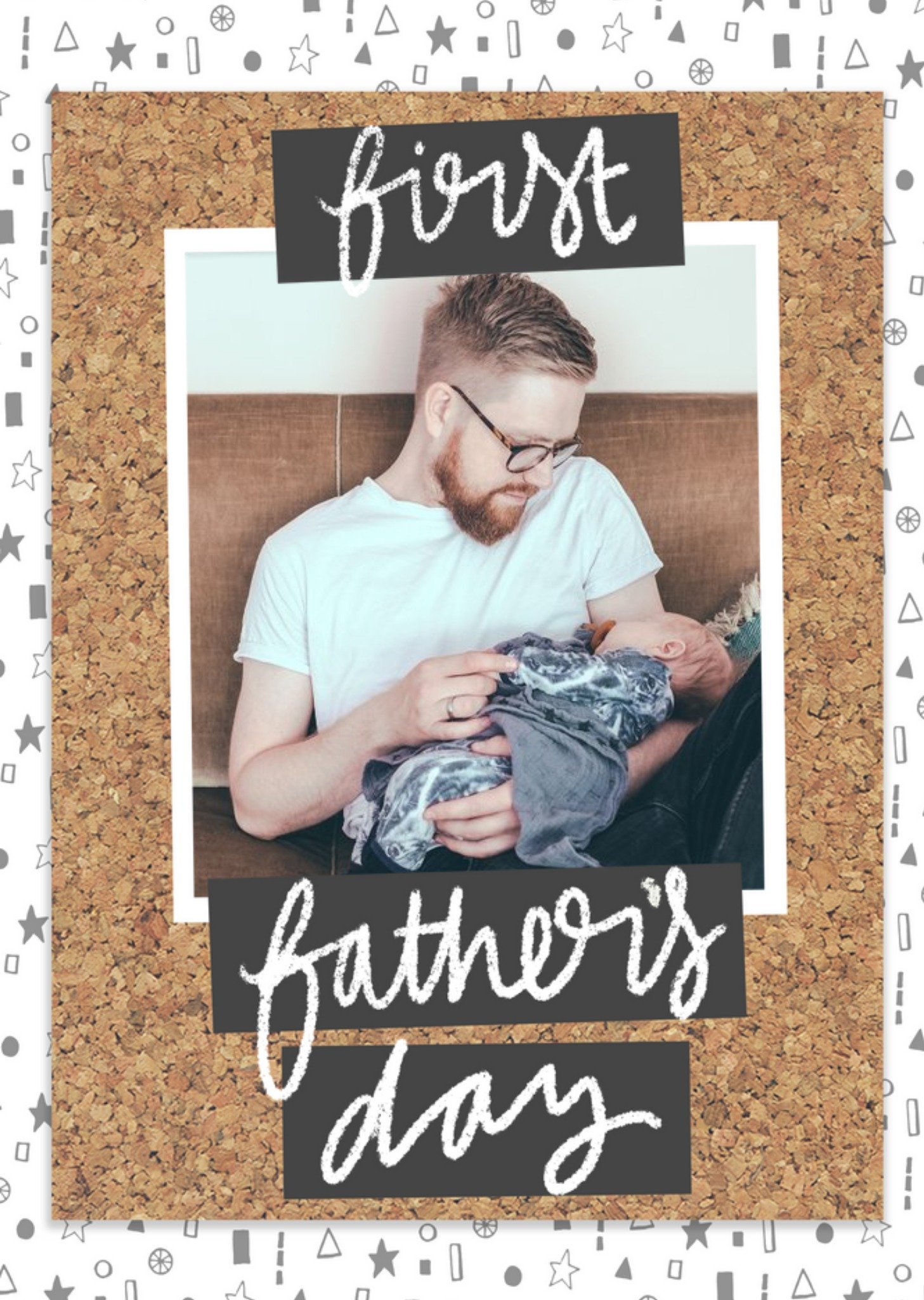 First Father's Day Personalised Photo Card