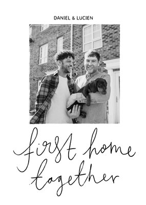 First Home Together Photo Upload Card