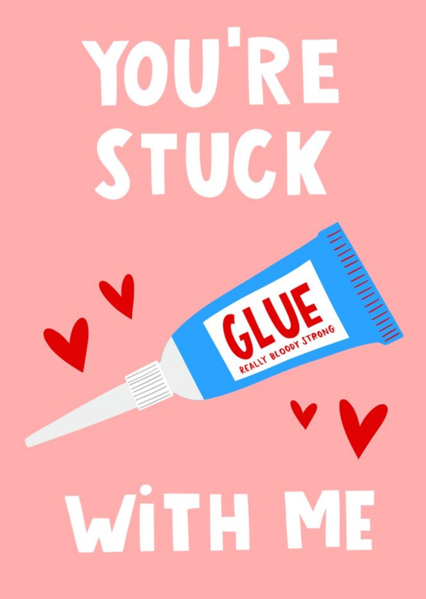 Moonpig You're Stuck With Me Card Ecard
