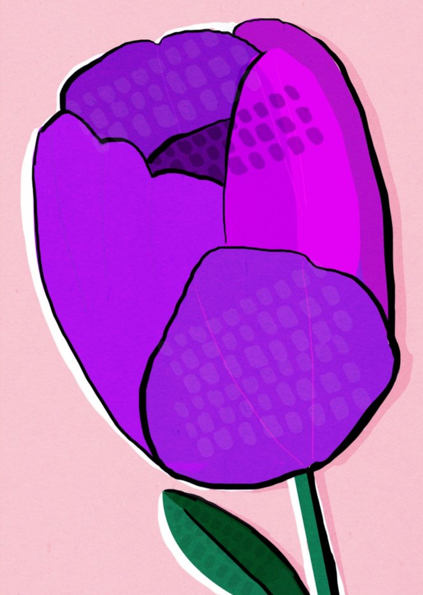 Boogaloo Purple Tulip Card Ecard