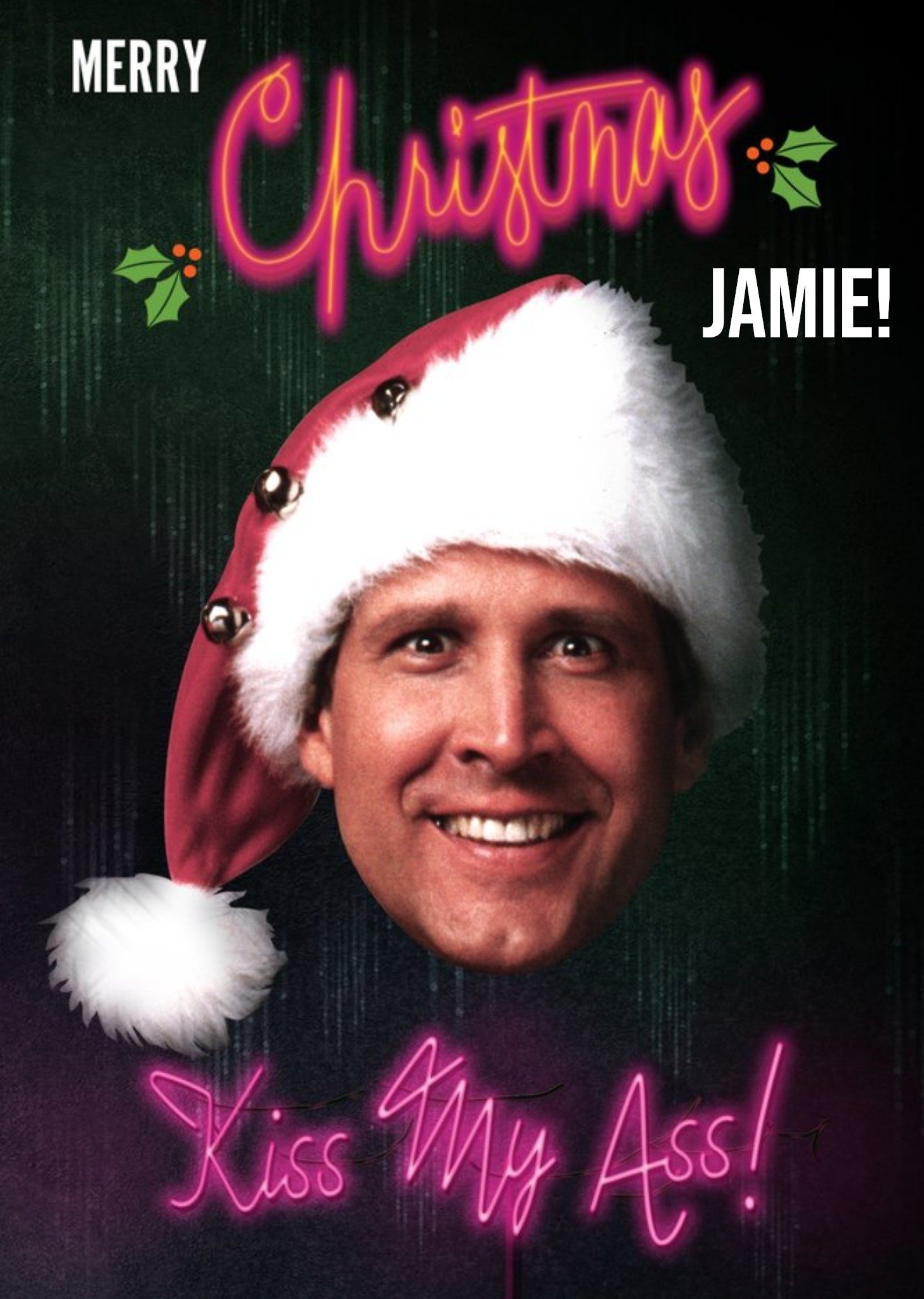 National Lampoon's Christmas Vacation Kiss My Ass Christmas Card