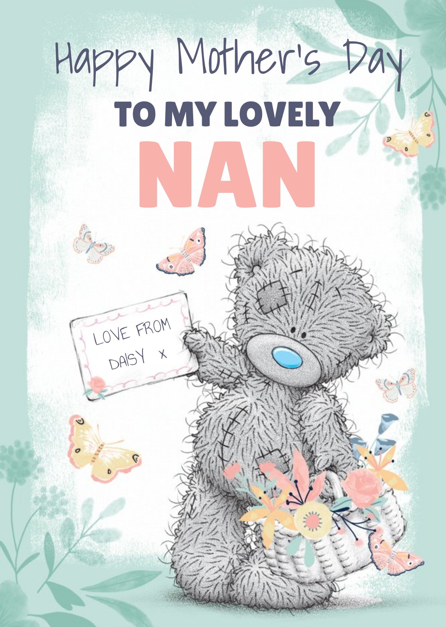 Me To You Tatty Teddy To My Lovely Nan Cute Mother's Day Card Ecard