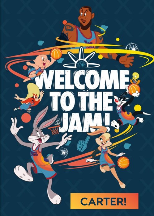 Space Jam 2 Characters Welcome To The Jam Birthday Card | Moonpig