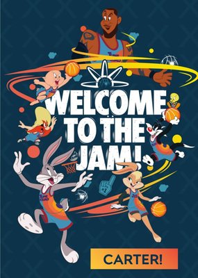 Space Jam 2 Characters Welcome To The Jam Birthday Card