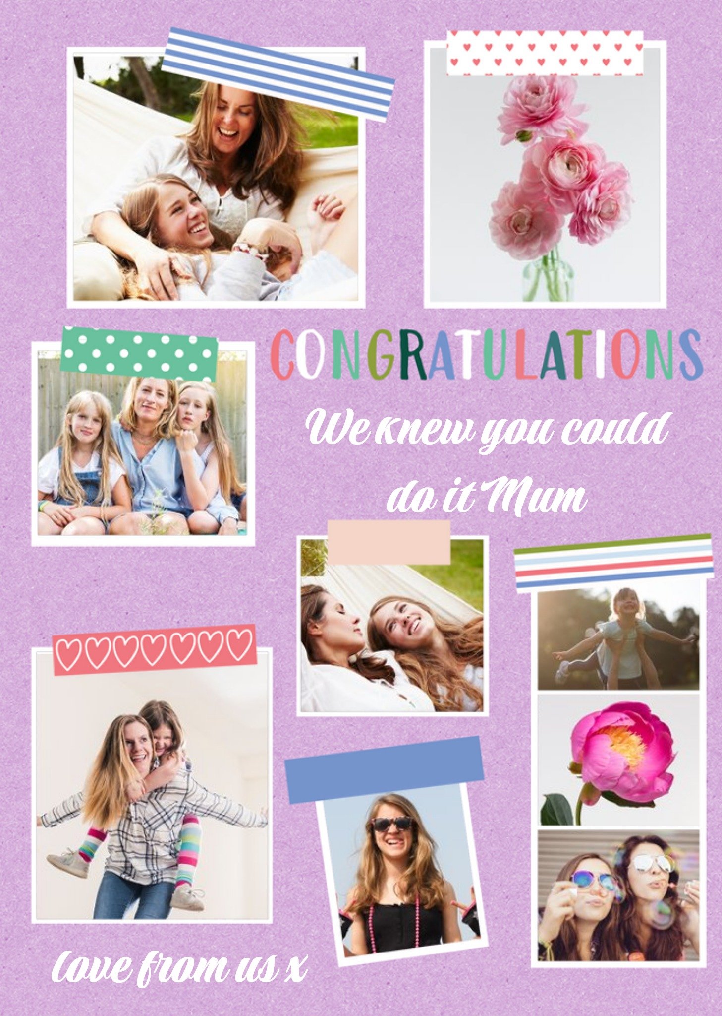 Multi Photo Upload Congratulations Card Ecard