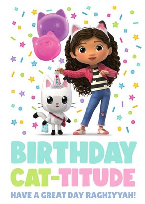 Gally's Dollhouse Birthday Cat-Titude Card
