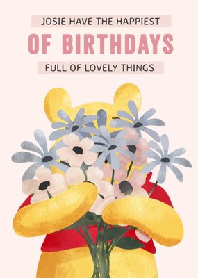 Winnie The Pooh Full Of Lovely Things Birthday Card