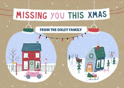 Missing You This Christmas From the Family Card