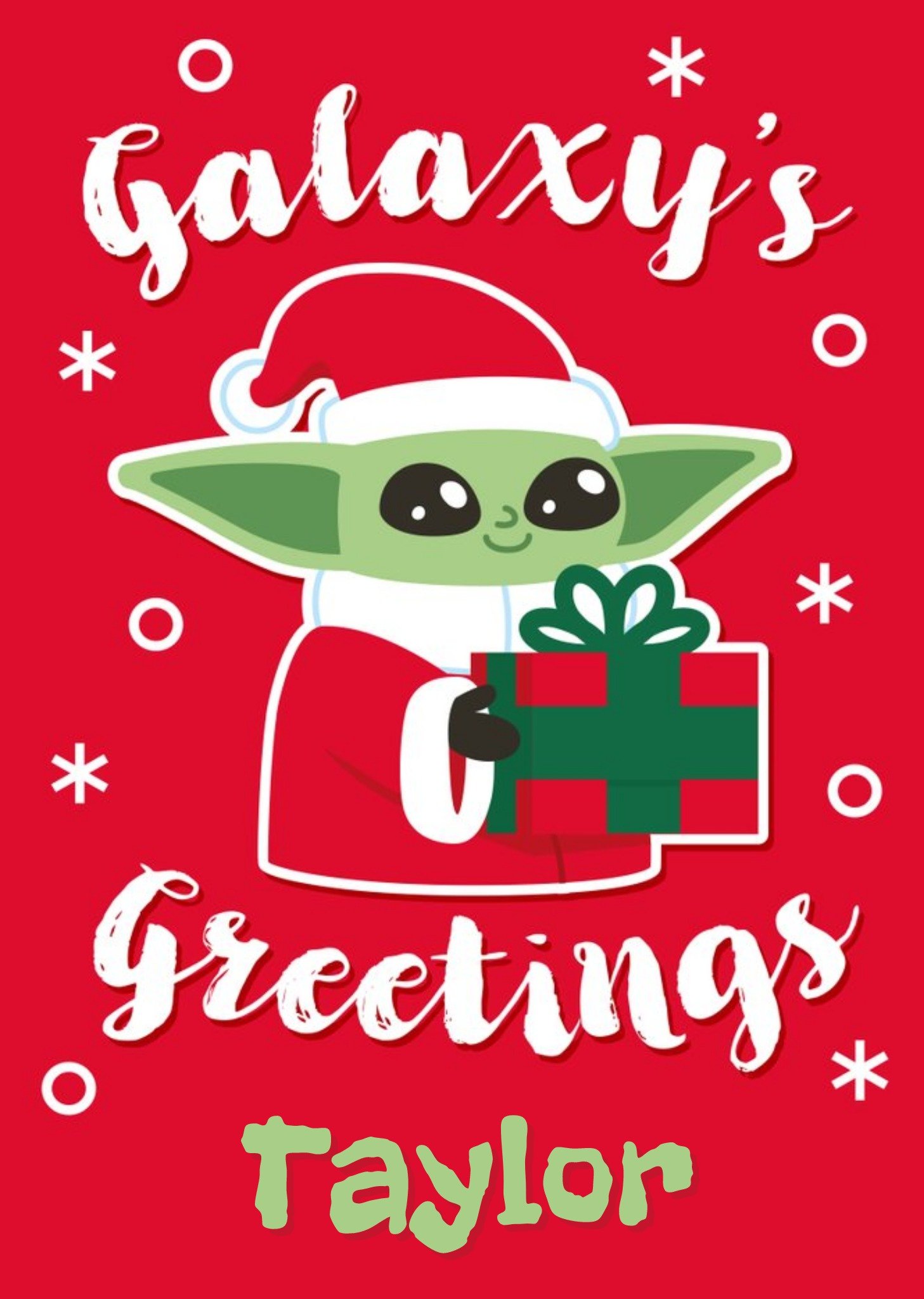 Disney Grogu Galaxy's Greetings Christmas Card Ecard