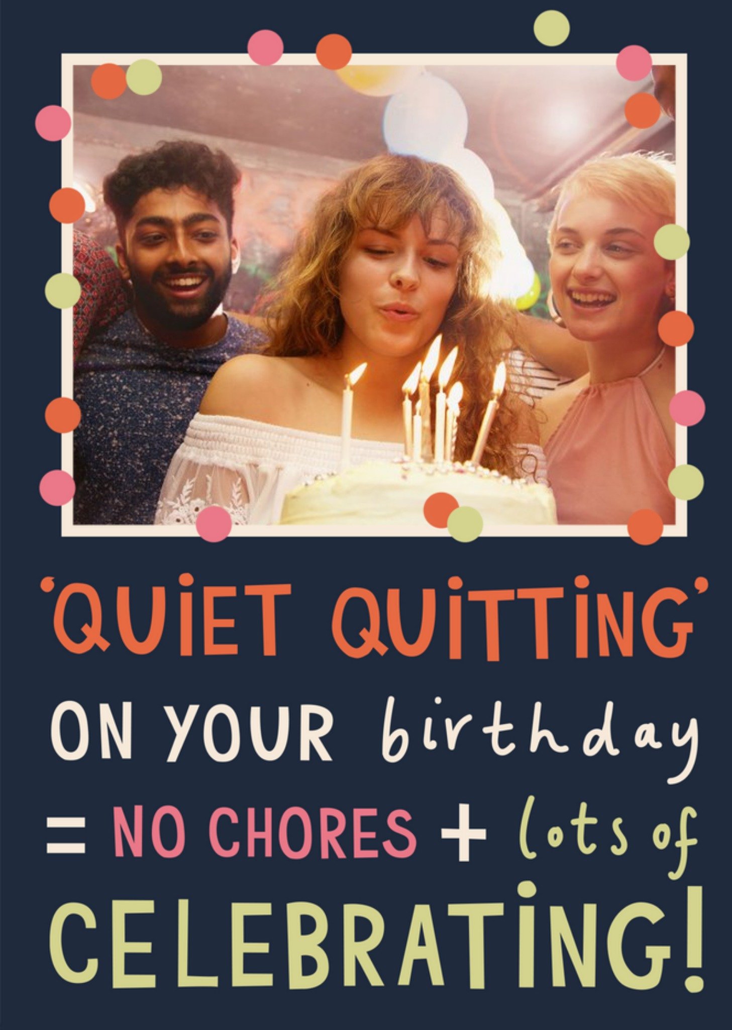 Moonpig 'quiet Quitting' Birthday Card, Large