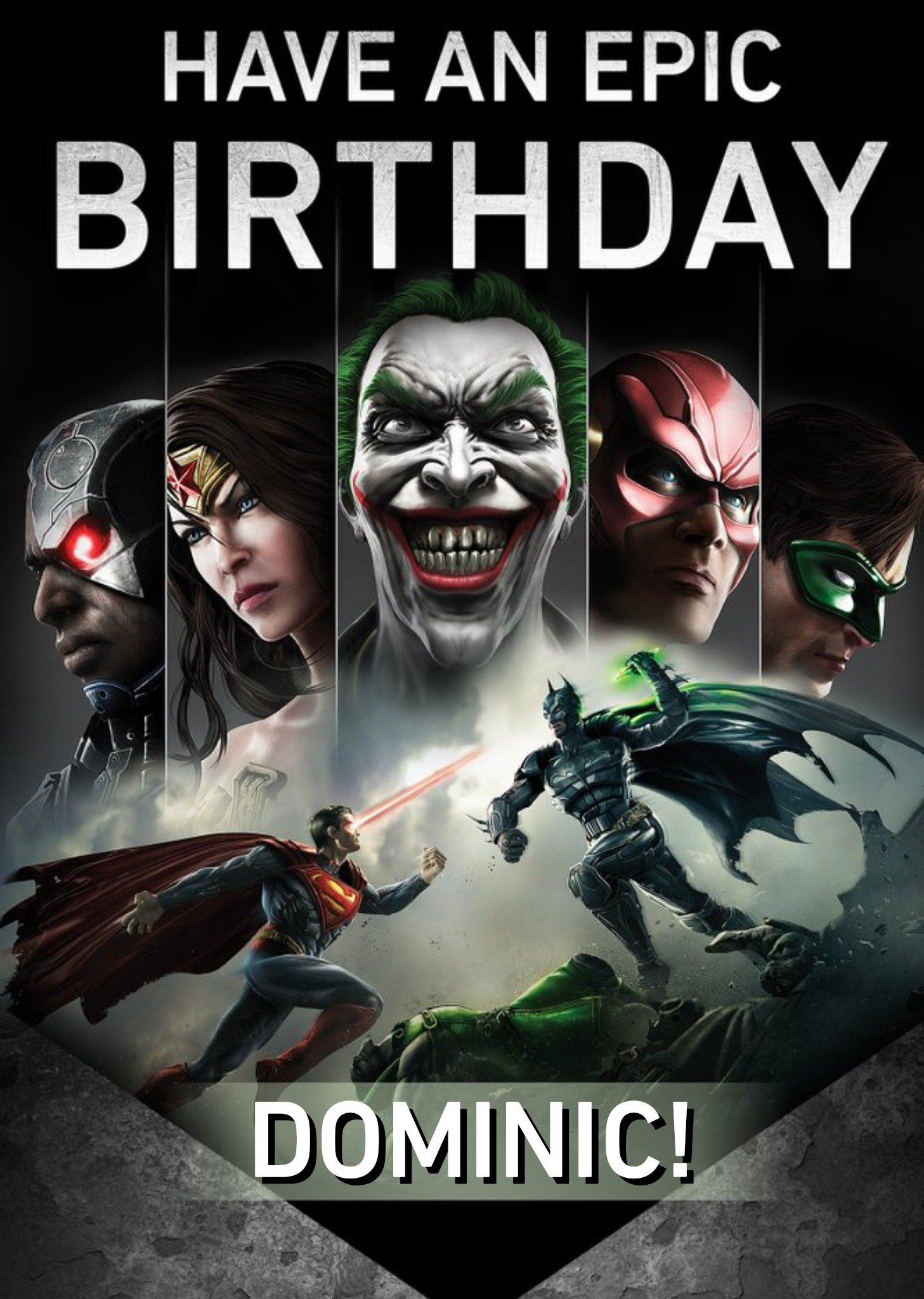 Batman Have An Epic Birthday, Large Card