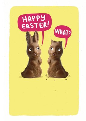 Funny Easter Chocolate Bunnies Card