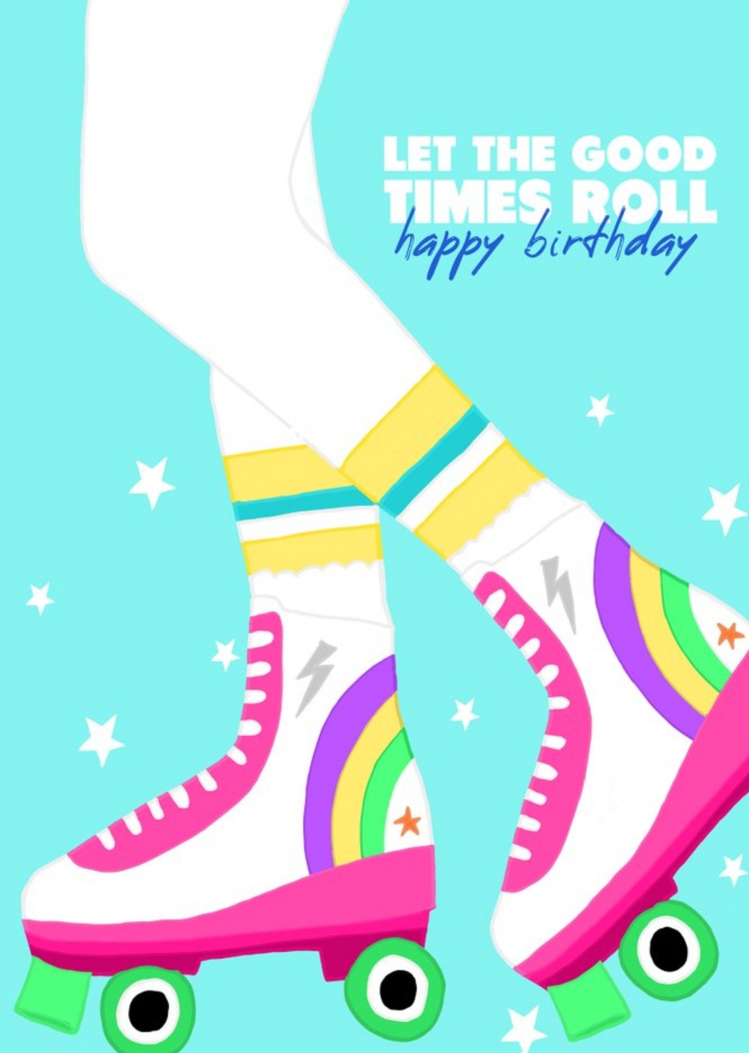 Illustration Let The Good Times Roll Happy Birthday Car Ecard