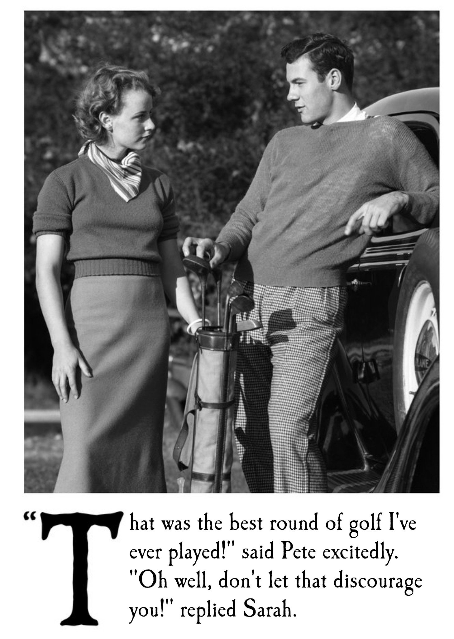Moonpig The Best Round Of Golf I've Ever Played Personalised Birthday Card, Large