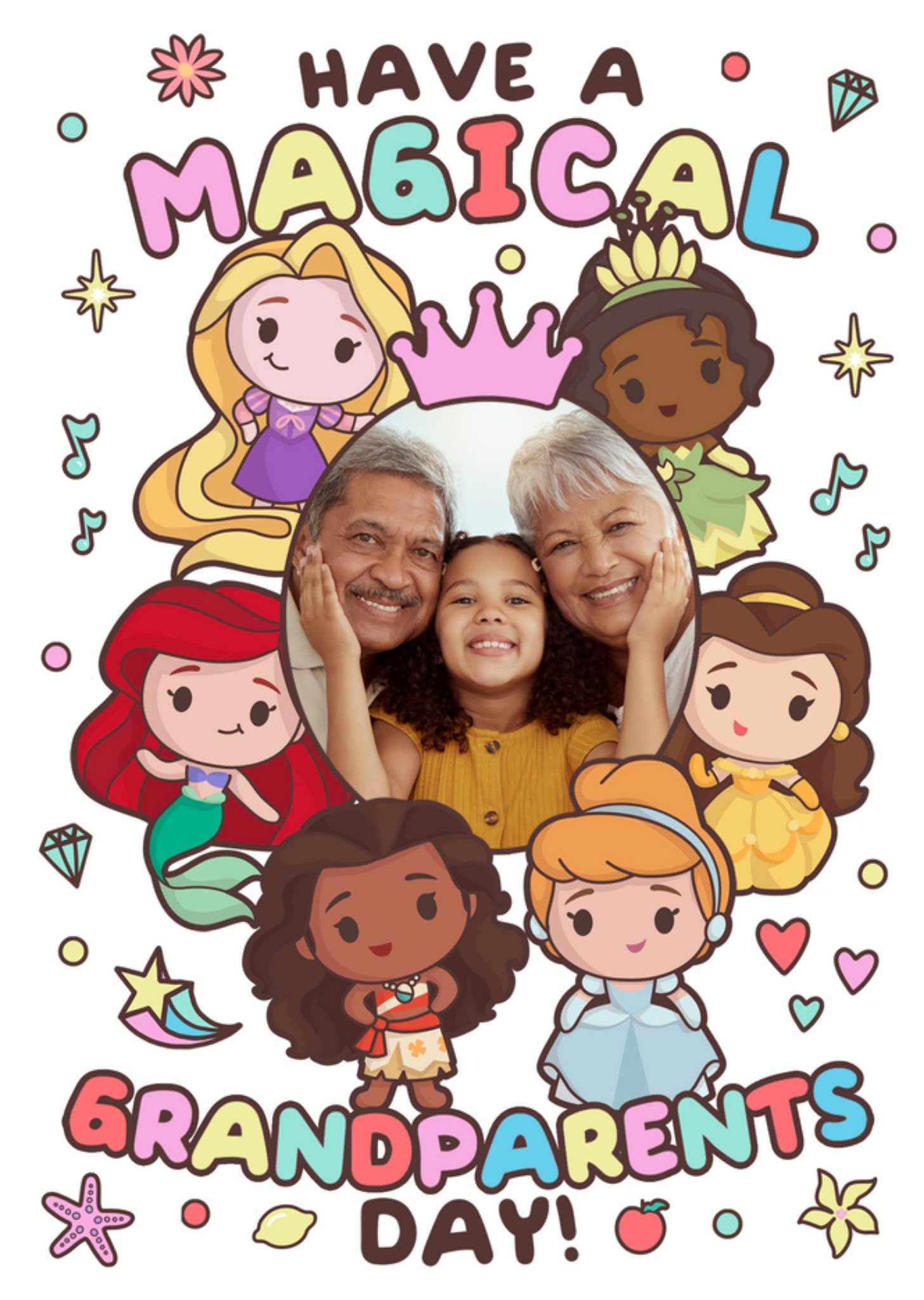 Magical Grandparent's Day Princess Photo Upload Card From Disney