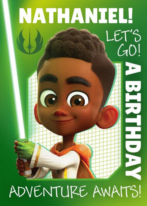 Star Wars Young Jedi Adventures Birthday Card