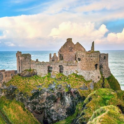 Photographic Dunluce Castle, County Antrim, Northern Ireland Just A Note Card