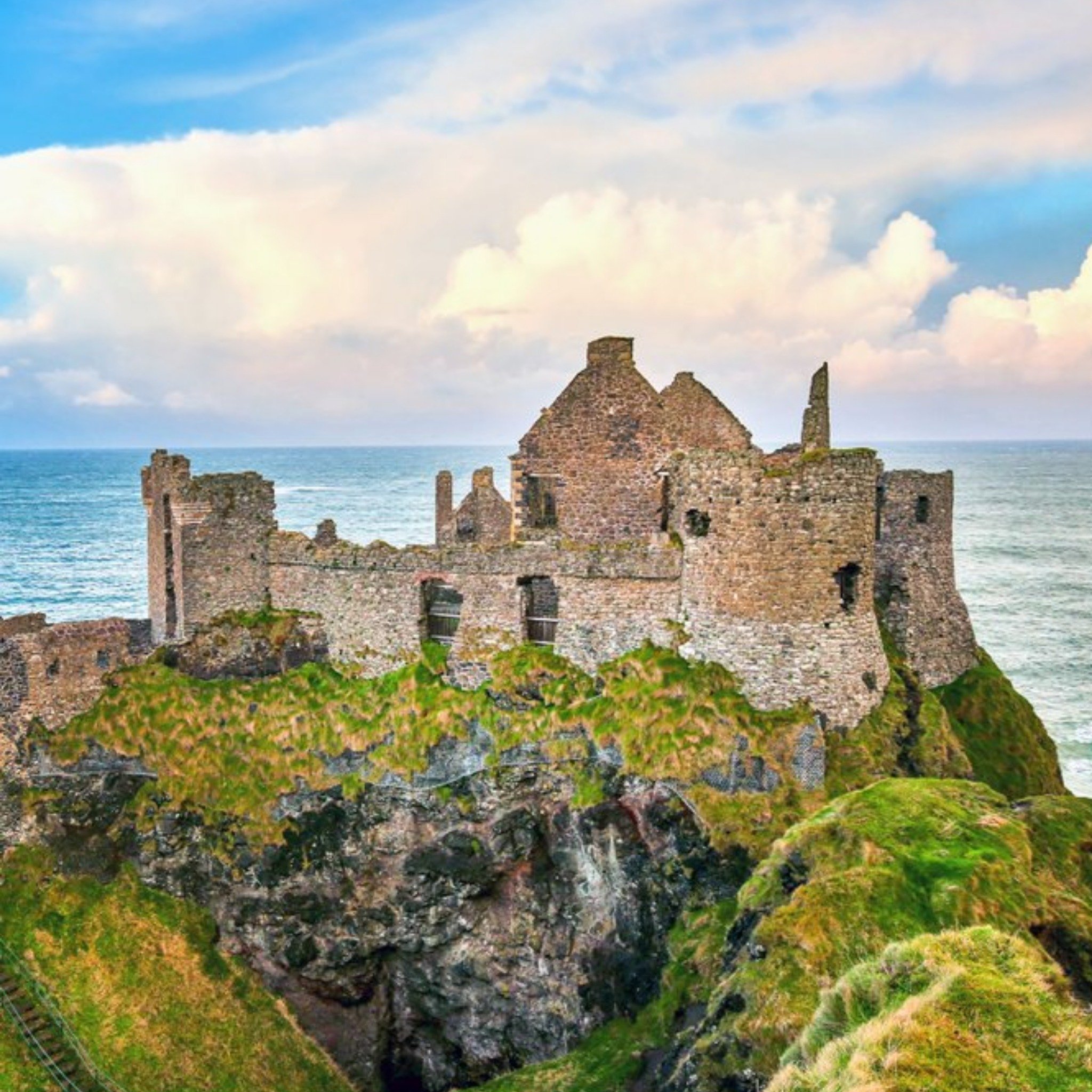 Moonpig Photographic Dunluce Castle, County Antrim, Northern Ireland Just A Note Card, Square