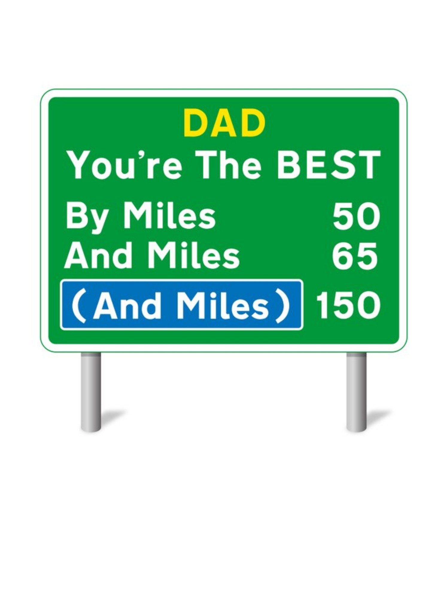 Moonpig Mungo And Shoddy Dad You're The Best By Miles Father's Day Card, Large