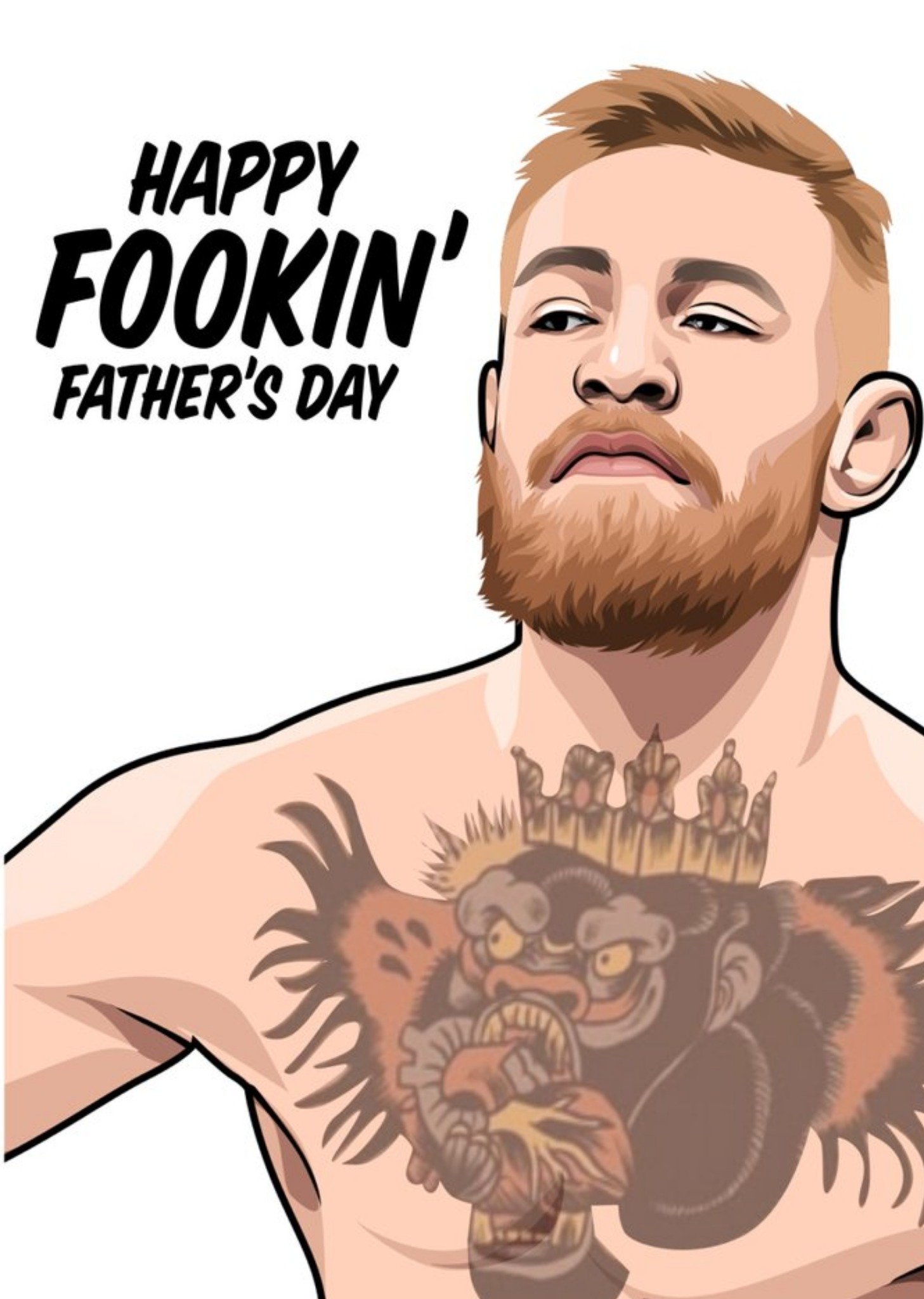 All Things Banter Happy Fookin Fathers Day Card