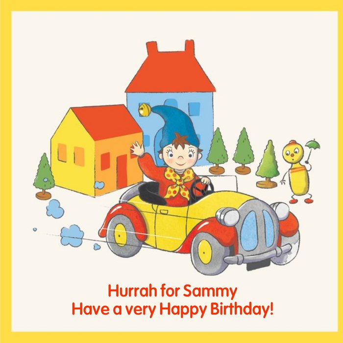 Noddy Personalised Happy Birthday Card