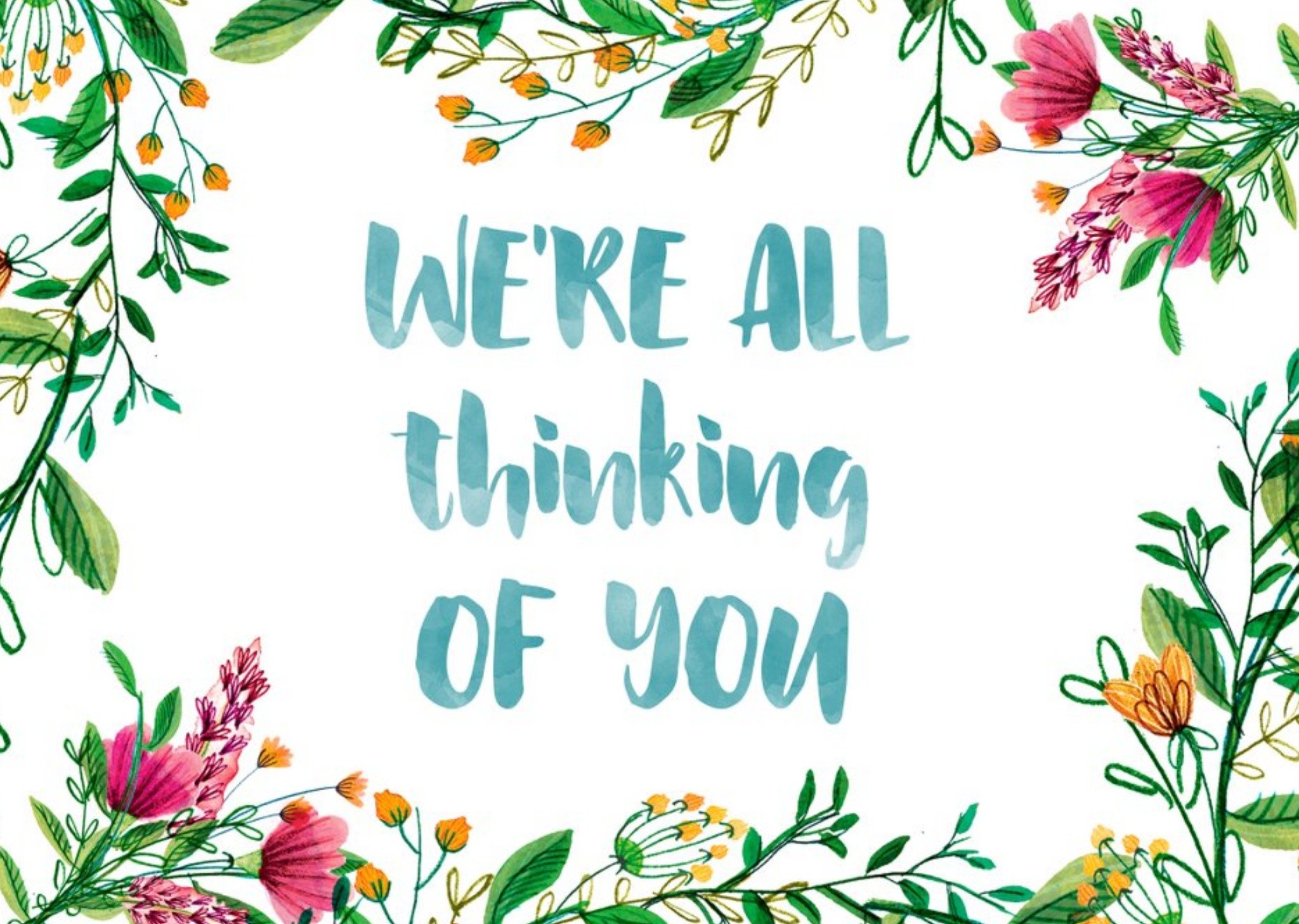 La Jolie Boutique Thinking Of You Postcard