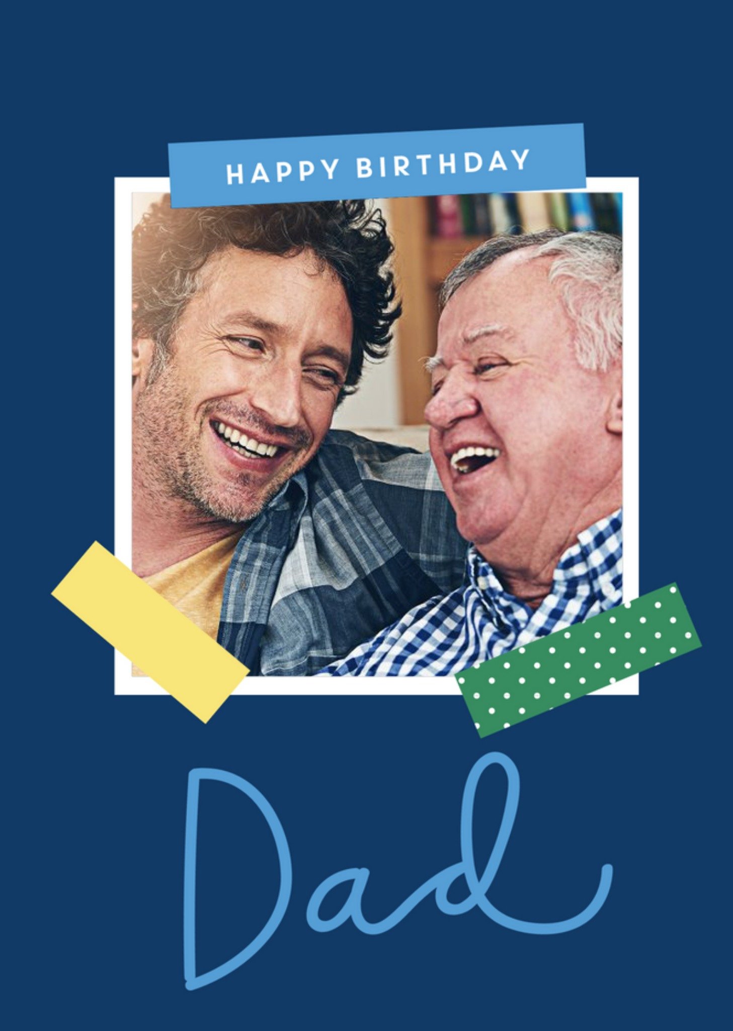 Dad Photo Upload Birthday Card Postcard