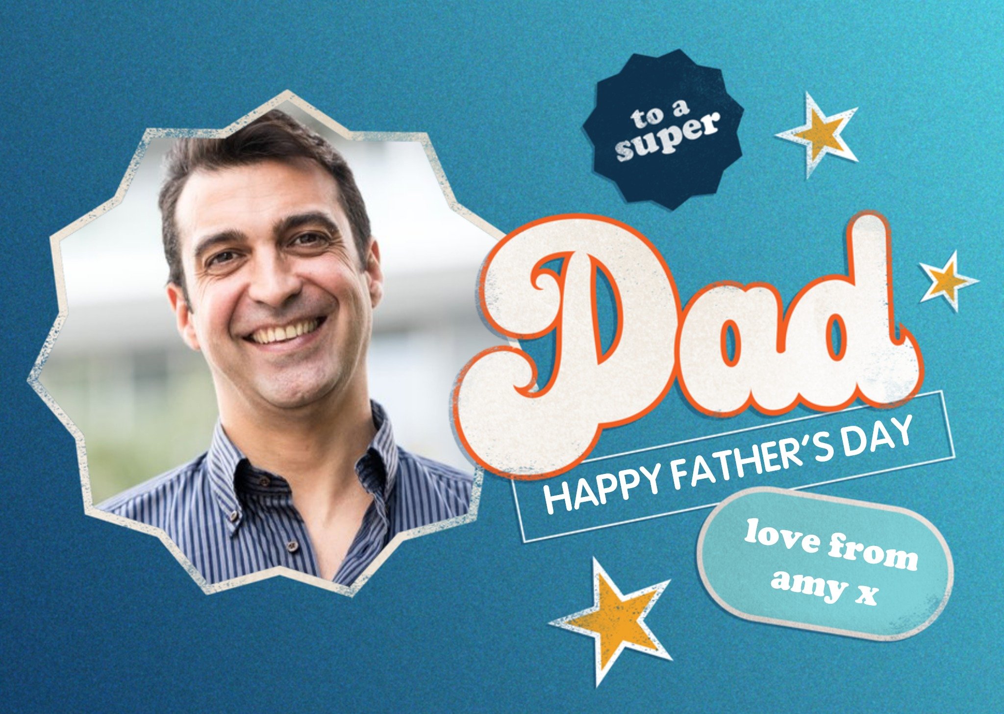 To A Super Stepdad Photo Upload Father's Day Card