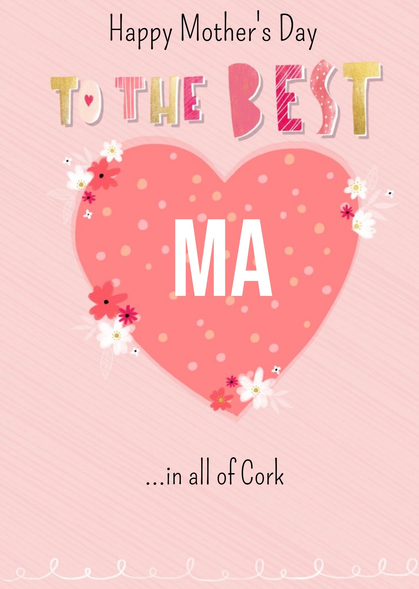 Moonpig To The Best Ma Mother's Day Card Ecard