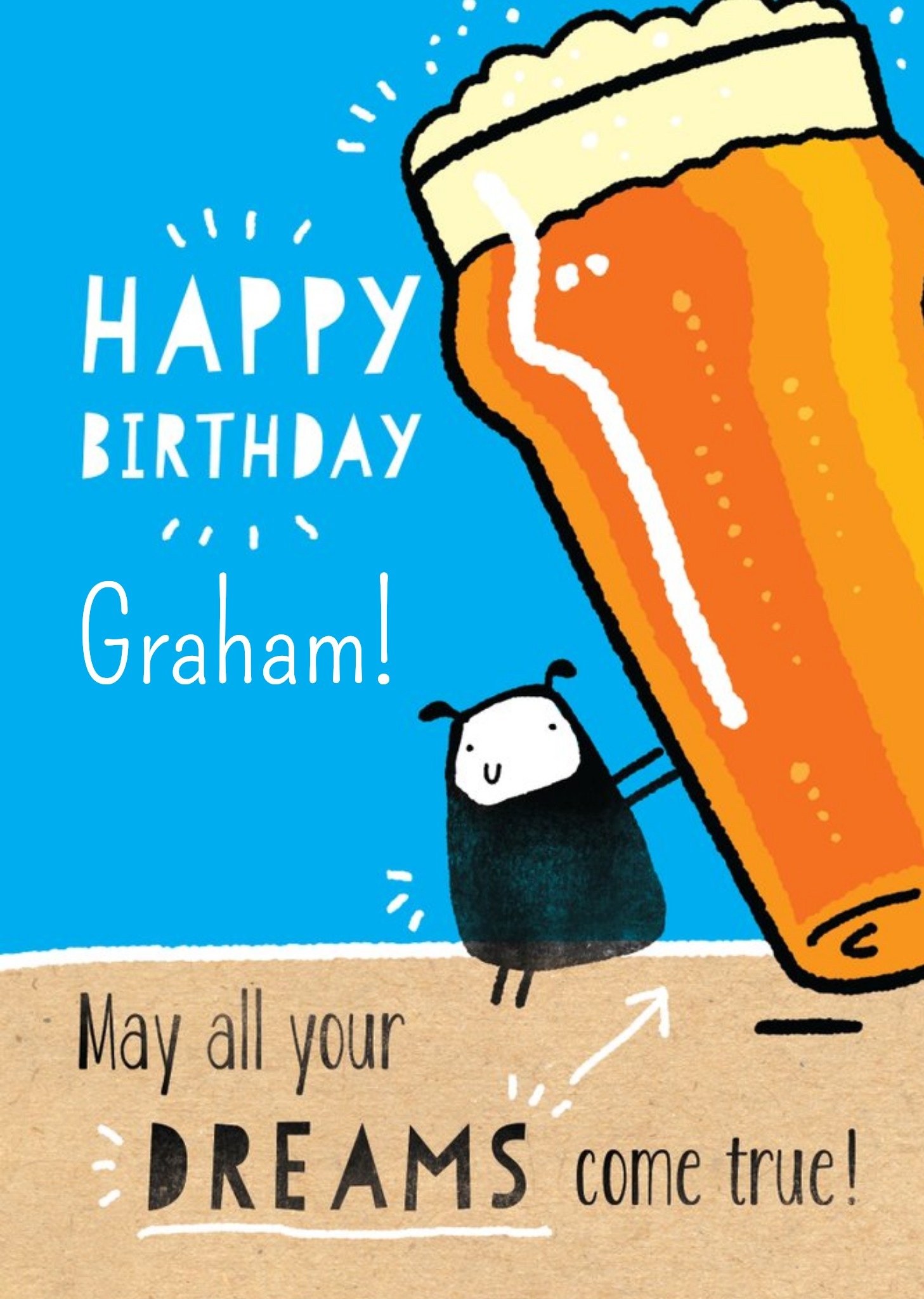 Deeply Sheeply Dreams Come True Birthday Card Ecard