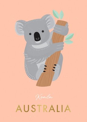Sorcha Faulkner Illustrated Koala Australia Card