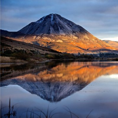 Photographic Image of the Errigal mountain in Donegal, Ireland Card