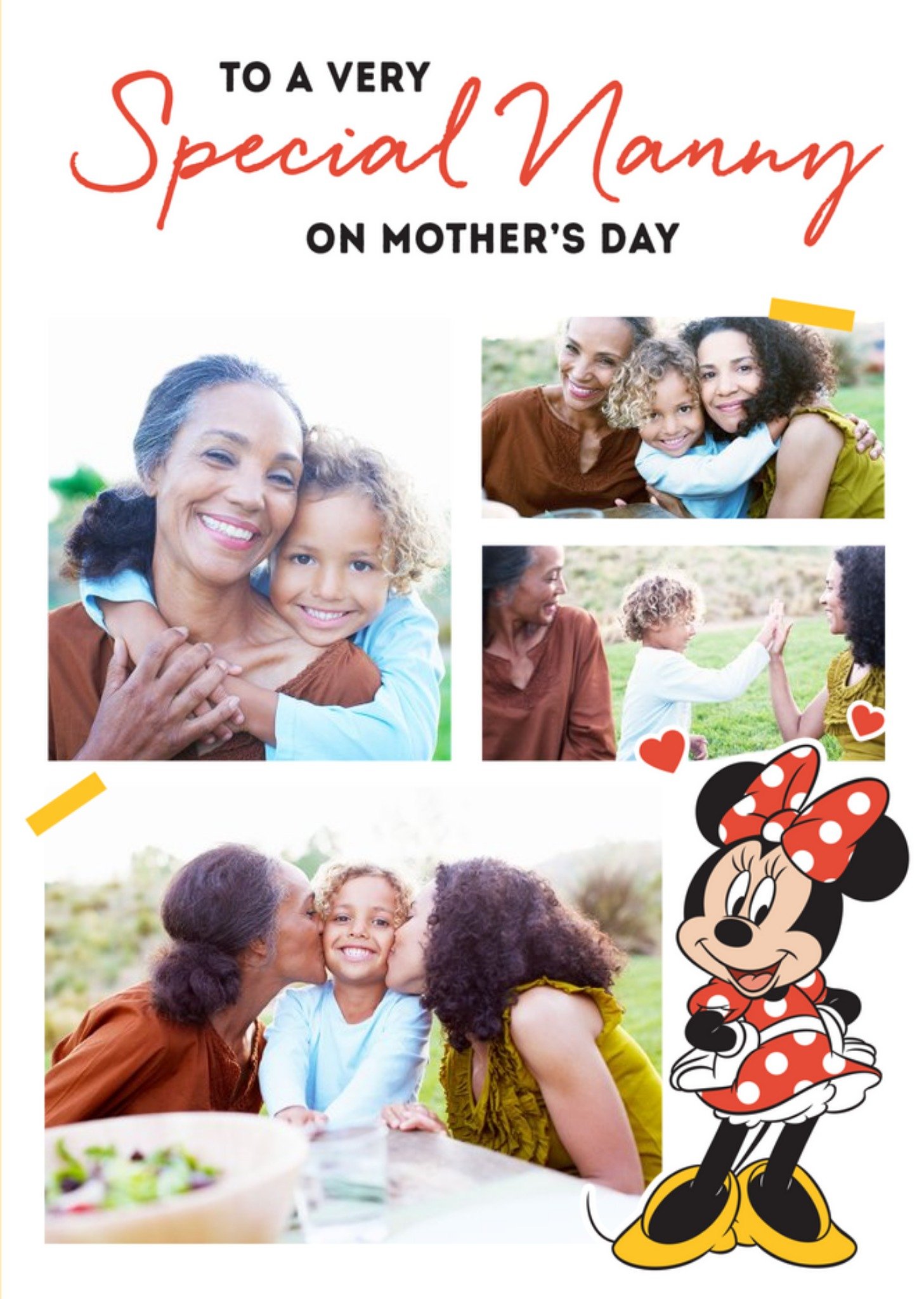 Disney Cute Minnie Mother's Day Card - Photo Upload - Special Nanny Ecard