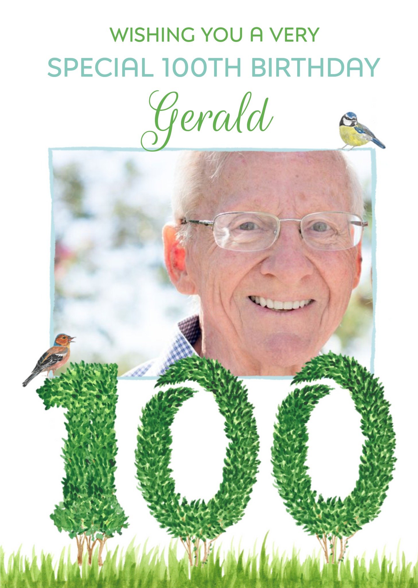 A Very Special 100th Birthday Garden Card Ecard